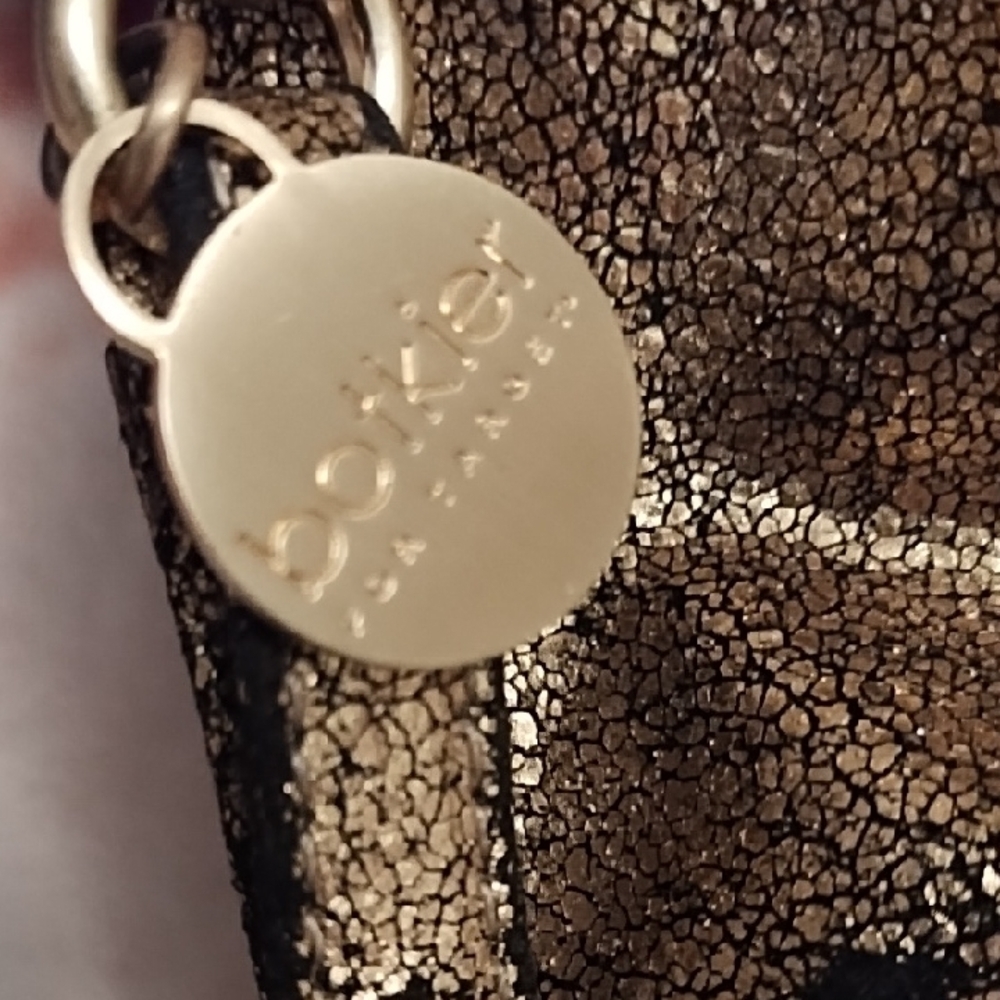 Botkier by Target Gold & Black Metallic Wristlet NWOT - Picture 2 of 12